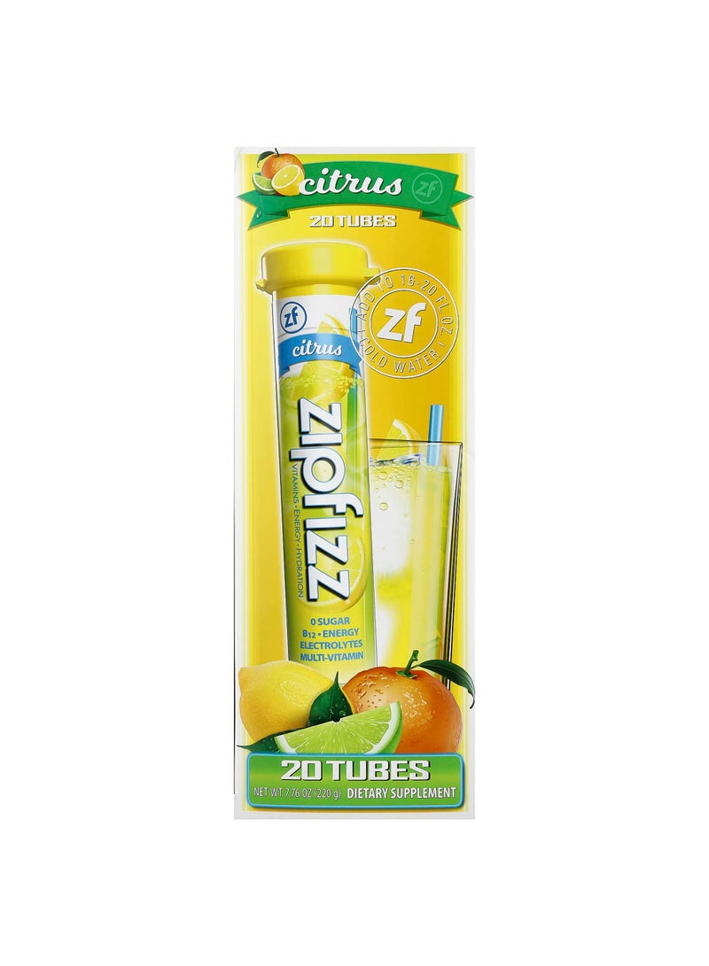 Drink Mix, Citrus, 20 Tubes, 0.39 oz (11 g) Each